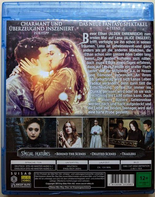 Tutti i DVDs: Beautiful Creatures - Eine unsterbliche Liebe   D/E   ©'2013 – Usato da St.Gallen venduto da elk2022 1