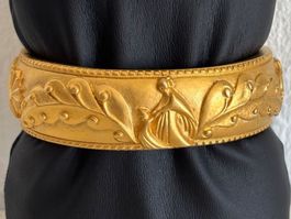 Bracelet jonc vintage LANVIN Parumes  Motif Mère & Fille