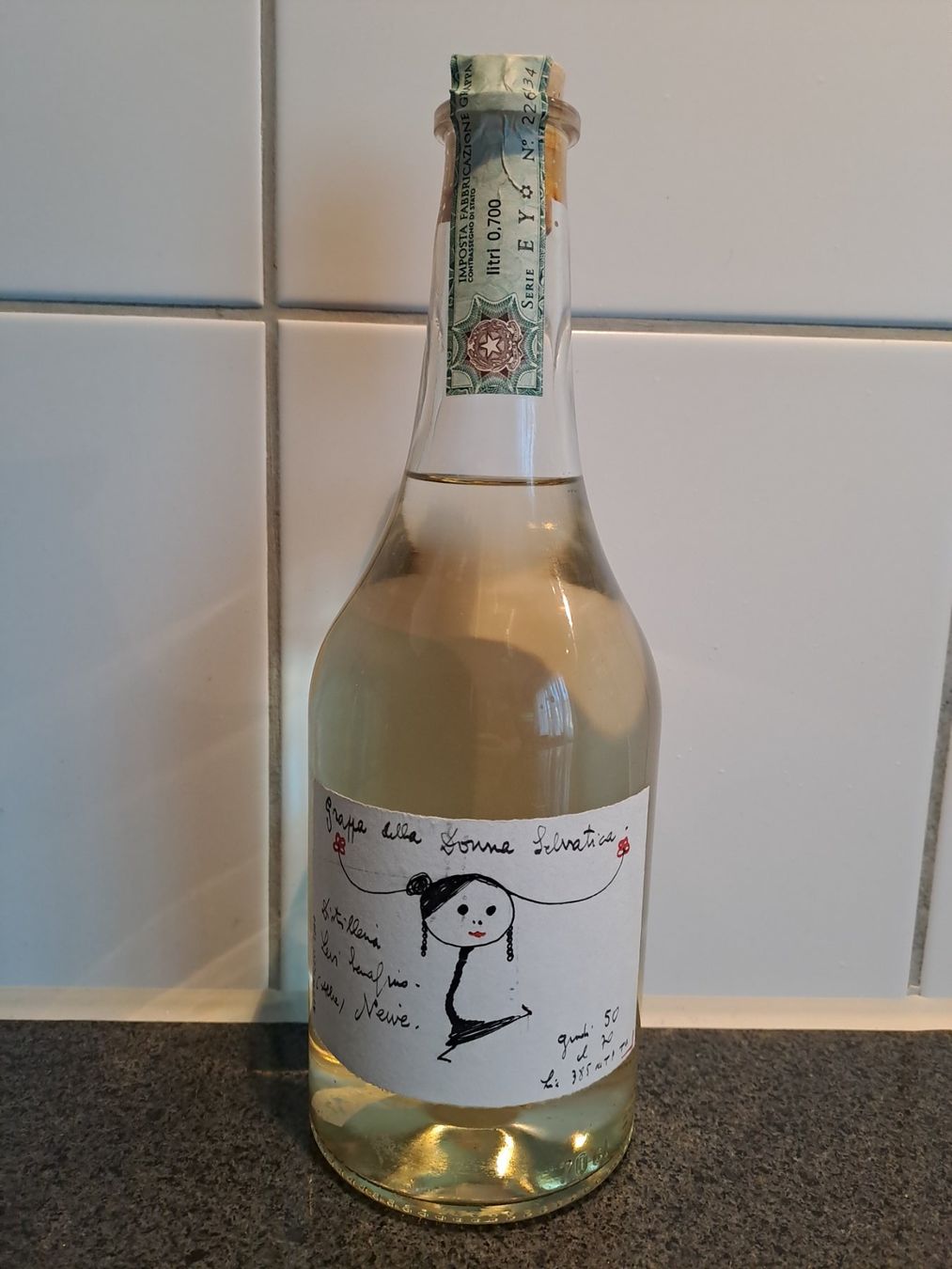 Romano Levi Bevande alcoliche: Orginal seltene Romano Levi Donna Selvatica 2000 Handbemalt – Nuovo e nell'imballaggio originale da Elsau venduto da Kellerraeumung