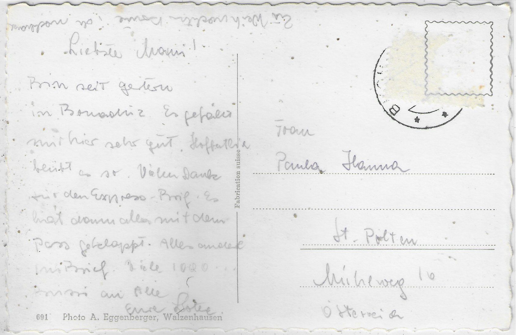 Cartes postales: Grenzbahnhof Buchs SG - animee – D'occasion à Ettingen par Kartenplanet 1