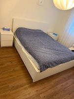   IKEA MALM Bettgestell mit Schubladen & 2 Nachttische 