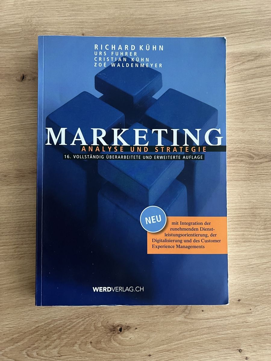 Bücher: Marketing - Analyse und Strategie – Gebraucht aus Ostermundigen von noest01