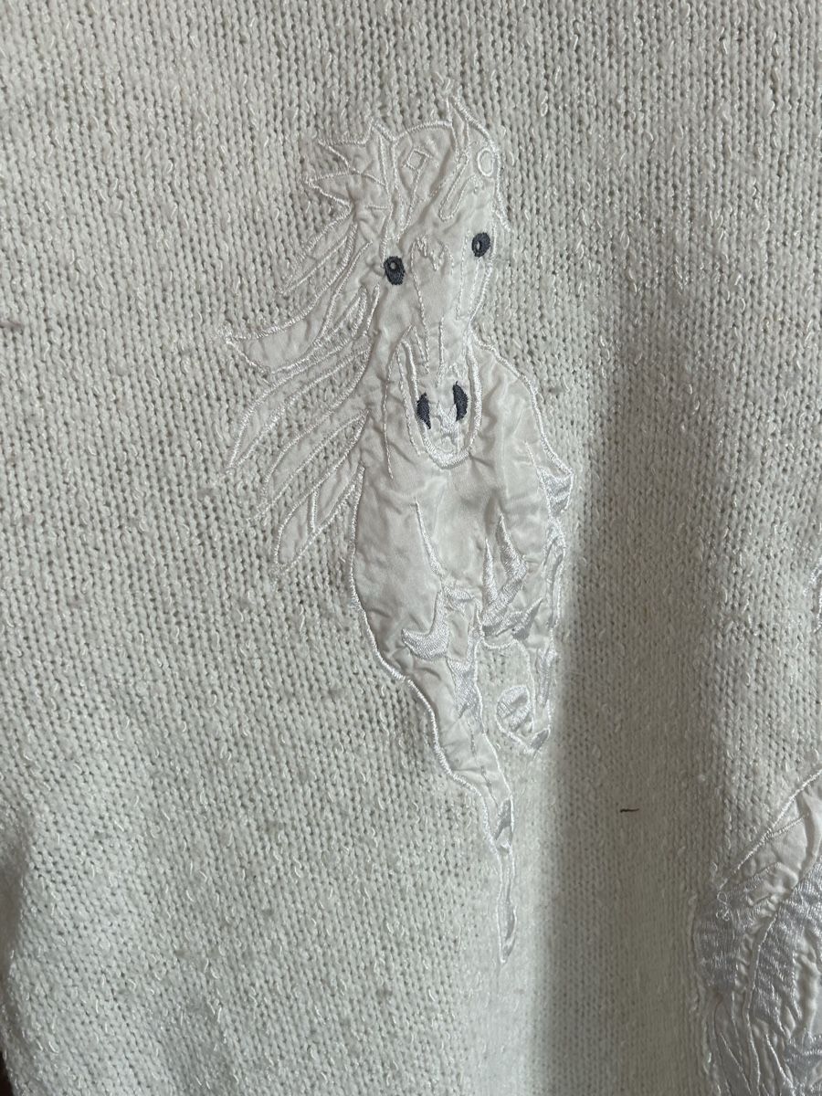 Maglioni & Felpe: Vintage Strickpullover mit Pferde-Applikation, Grösse M – Usato da Muttenz venduto da ali_6yvf 1