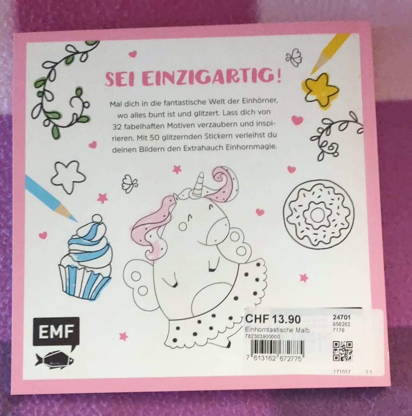 Bücher: Einhorn Malbuch mit glitzer Sticker – Neu (gemäss Beschreibung) aus Luzern von Luzern_Energy 3