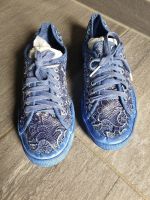 NEU SUPERGA SNEAKER blau mit Spitze 39  LETZTE AUSSCHREIBUNG