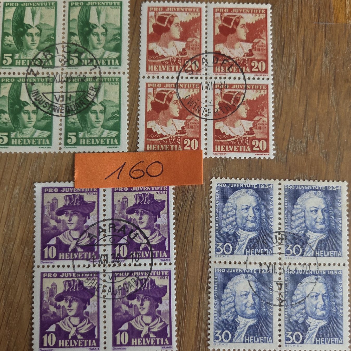 Tous les timbres: Briefmarken Pro Juv. Blöcke von 1943 – D'occasion à Stans par Ducati16
