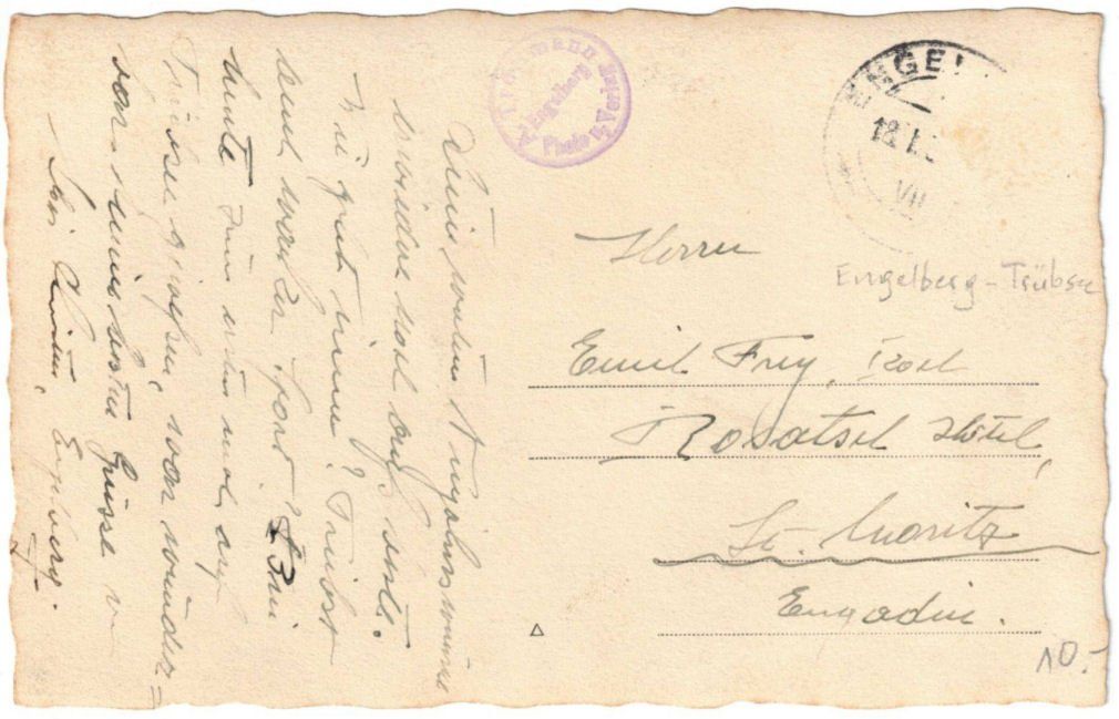Cartoline postali: Engelberg - Luftseilbahn Gerschnialp--Trübsee – Usato da Binningen venduto da Mountainrider 1