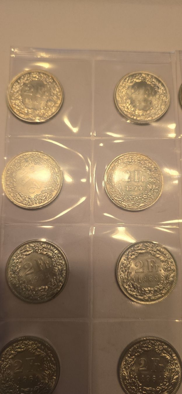 Toutes les monnaies: piece 20x 2chf 1943-1967 ab 1.- – Neuf (Voir description) à Fribourg par yan_z5fr 1