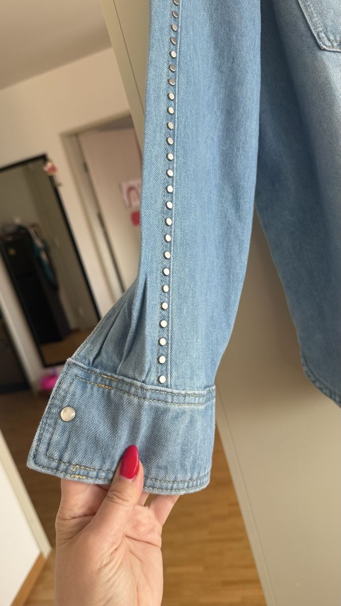 Camicette: Neue Denim Hemd Stylisch gr.M (oversize) – Nuovo (secondo la descrizione) da Winterthur venduto da -BeHappy24- 5
