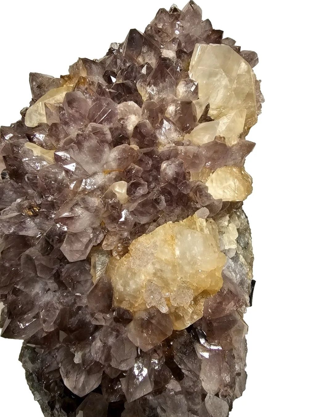 Minerali & Pietre curative: Grosse Amethystdruse auf Metallständer – Usato da Eschenz venduto da Bibas1 5