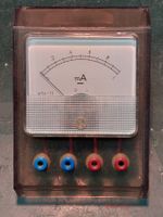 Labor Drehspulinstrument  0 - 1 mA DC