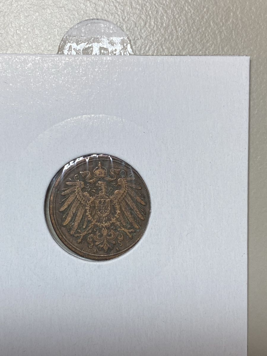 Alle Münzen: Allemagne - 1 pfennig - 1909 – Gebraucht aus Payerne von Mike1682 1