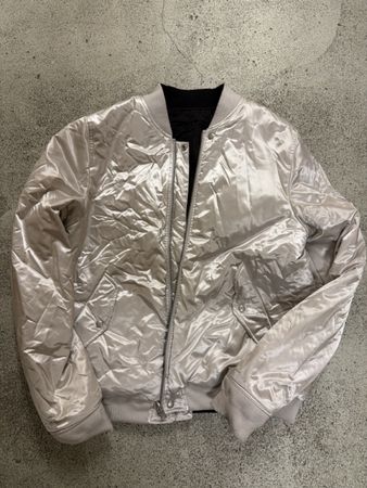 Wendejacke Bomberjacke schwarz/silber Gr. L Frühling SommerT