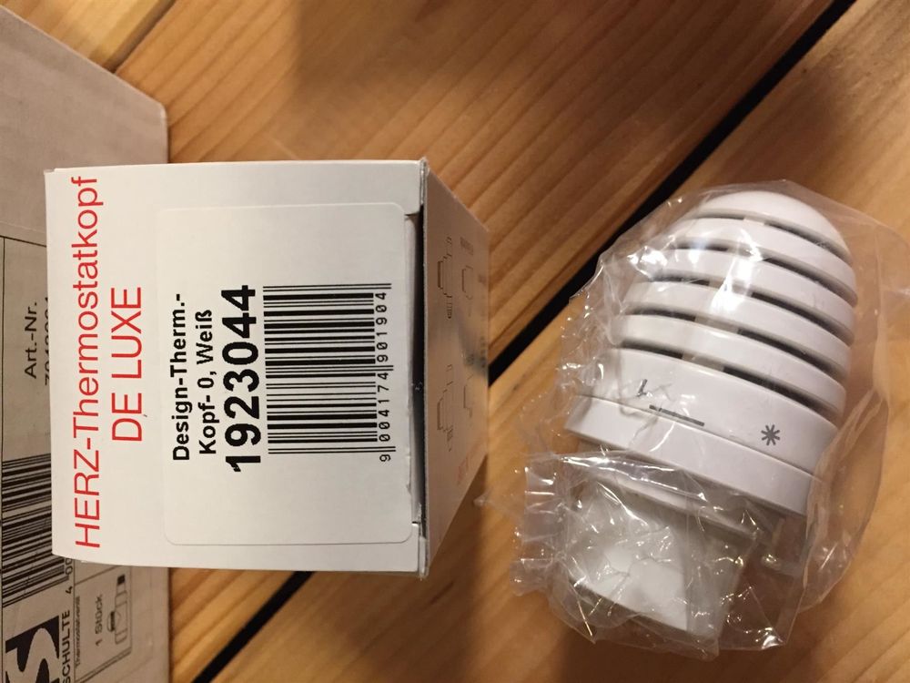 Thermostat-Set Durchgang 1/2" weiss-406 6