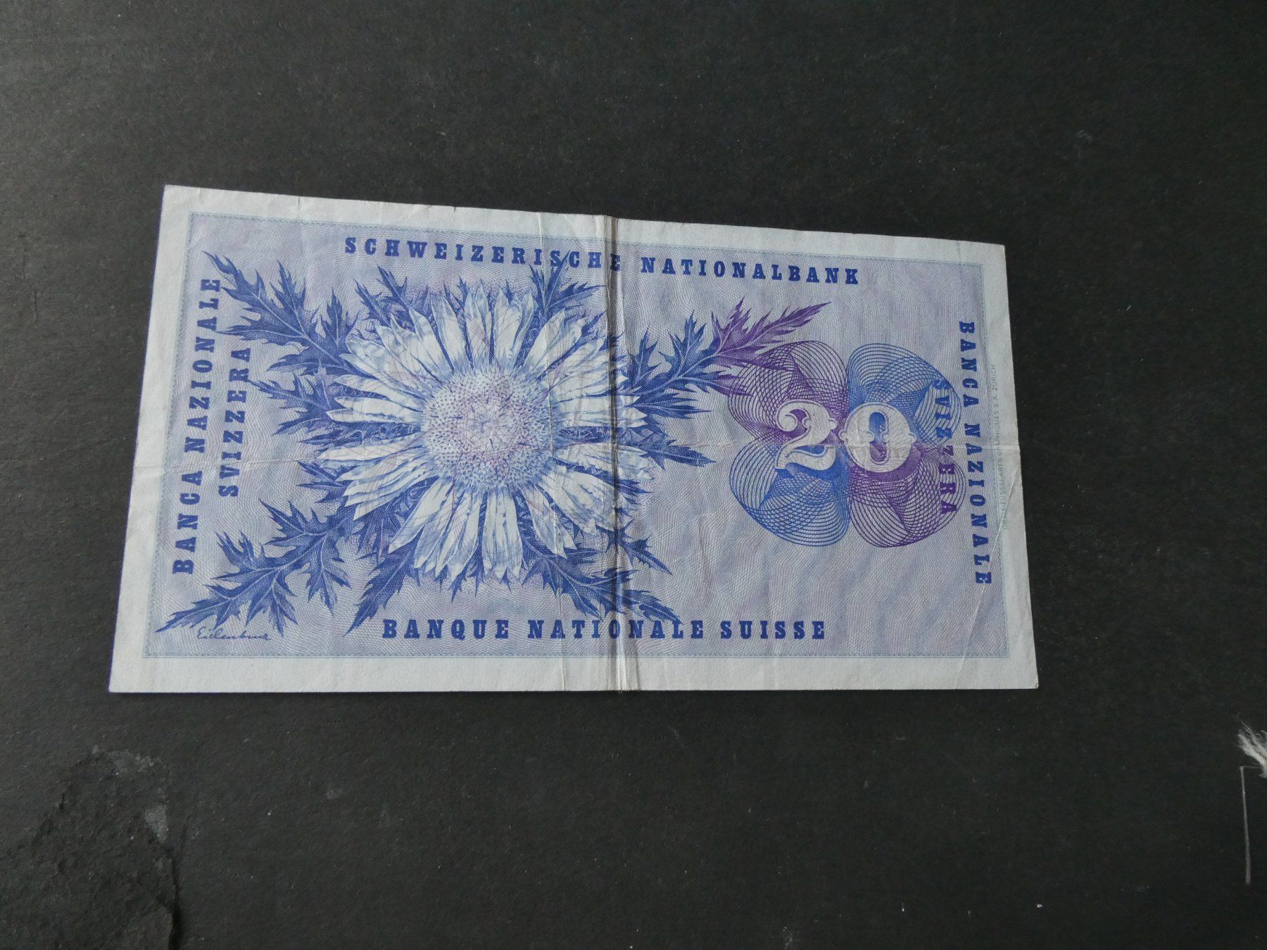 Banconote: Schweiz 1973, 20 Franken – Usato da Hinterforst venduto da rohusri 1