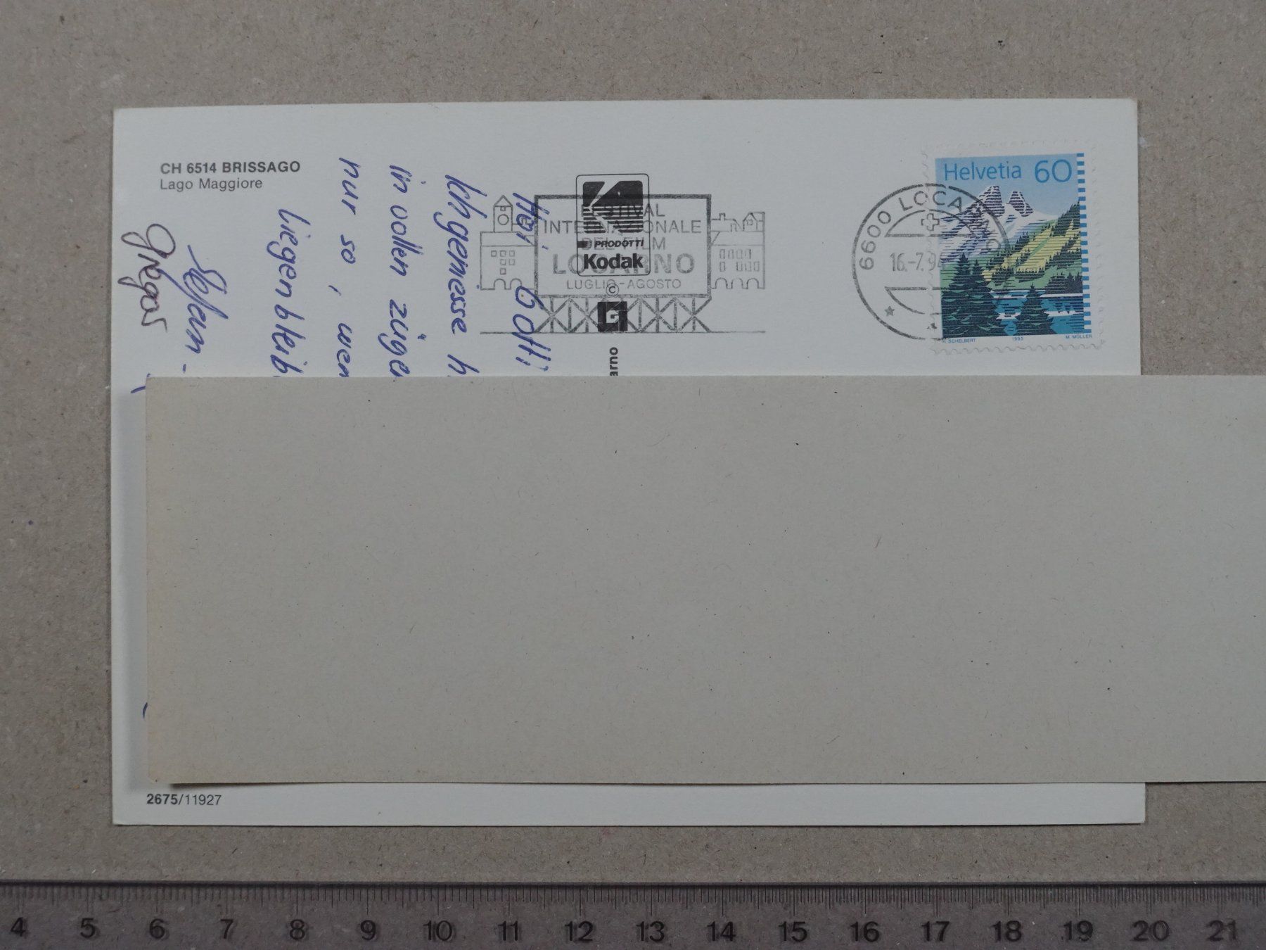 Cartes postales: Brissago, 1994 – D'occasion à Lenzburg par fh1 1