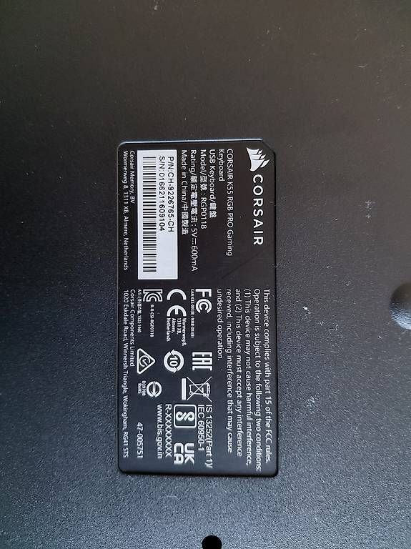 Corsair Claviers: Corsair K55 Pro RGB – D'occasion à Gorgier par sti_m75n 4