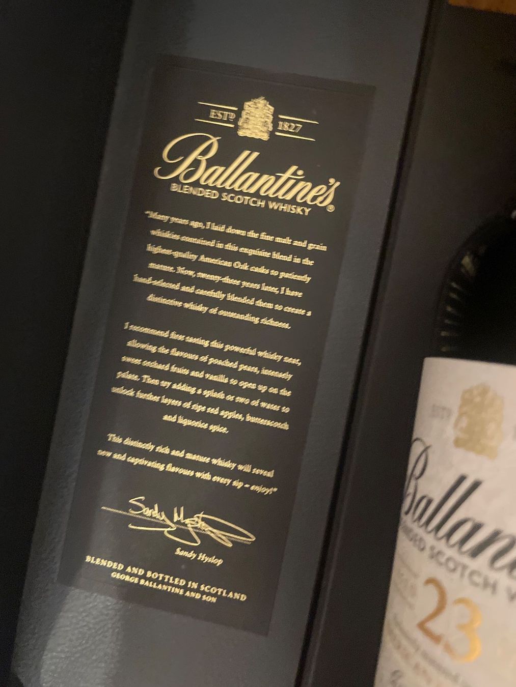 Ballantines Spirituosen: Ballantines 23 Year Old Scotch Whisky – Gebraucht aus Embrach von xenovolcano 2