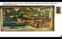 Spezielle Kollektion (6x) Acryl/schwarze Glasplatte 31x58cm