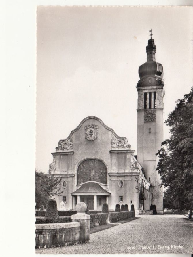 Cartoline postali: Flawil 1954 mit Bahnstempel – Usato da Bürglen TG venduto da StampGraf