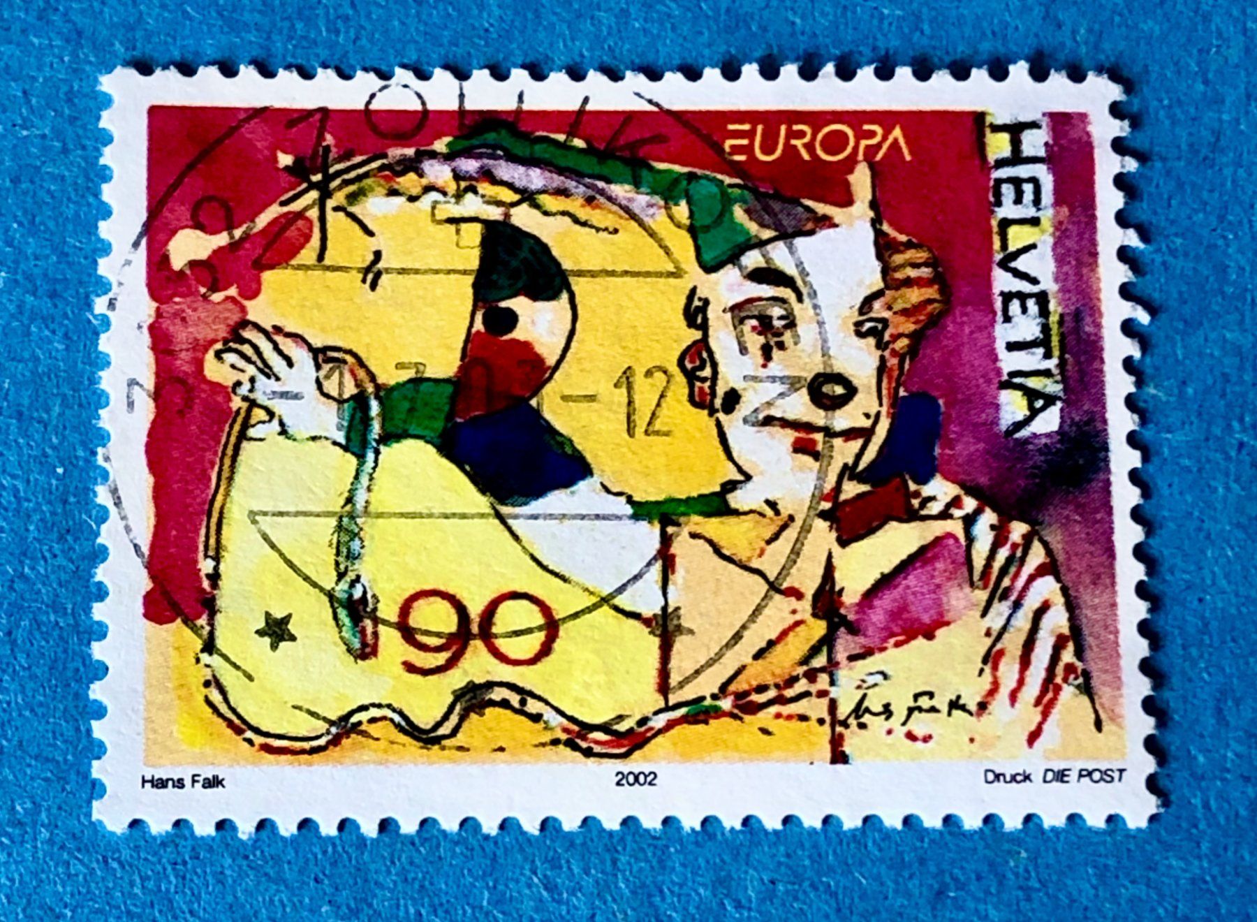 Tous les timbres: Nr. 1052 Clown mit Requisiten GESTEMPELT 2002    – D'occasion à Aarau par Billa007
