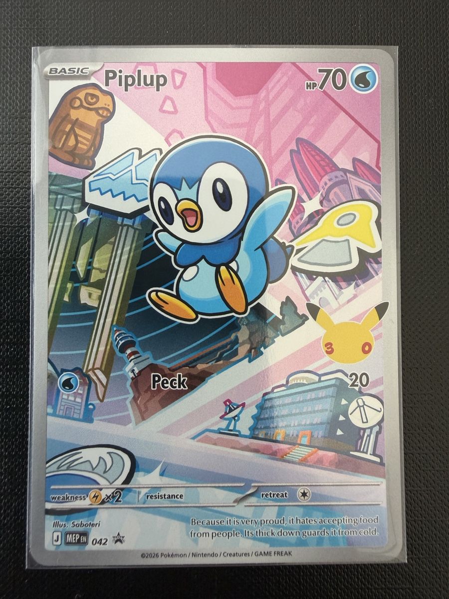 Pokémon Carte collezionabili: Piplup #042 MEP EN – Nuovo (secondo la descrizione) da Savigny venduto da Matgab94