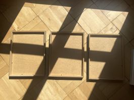 Bilderrahmen Ikea Ribba 3x A3 Schwarz