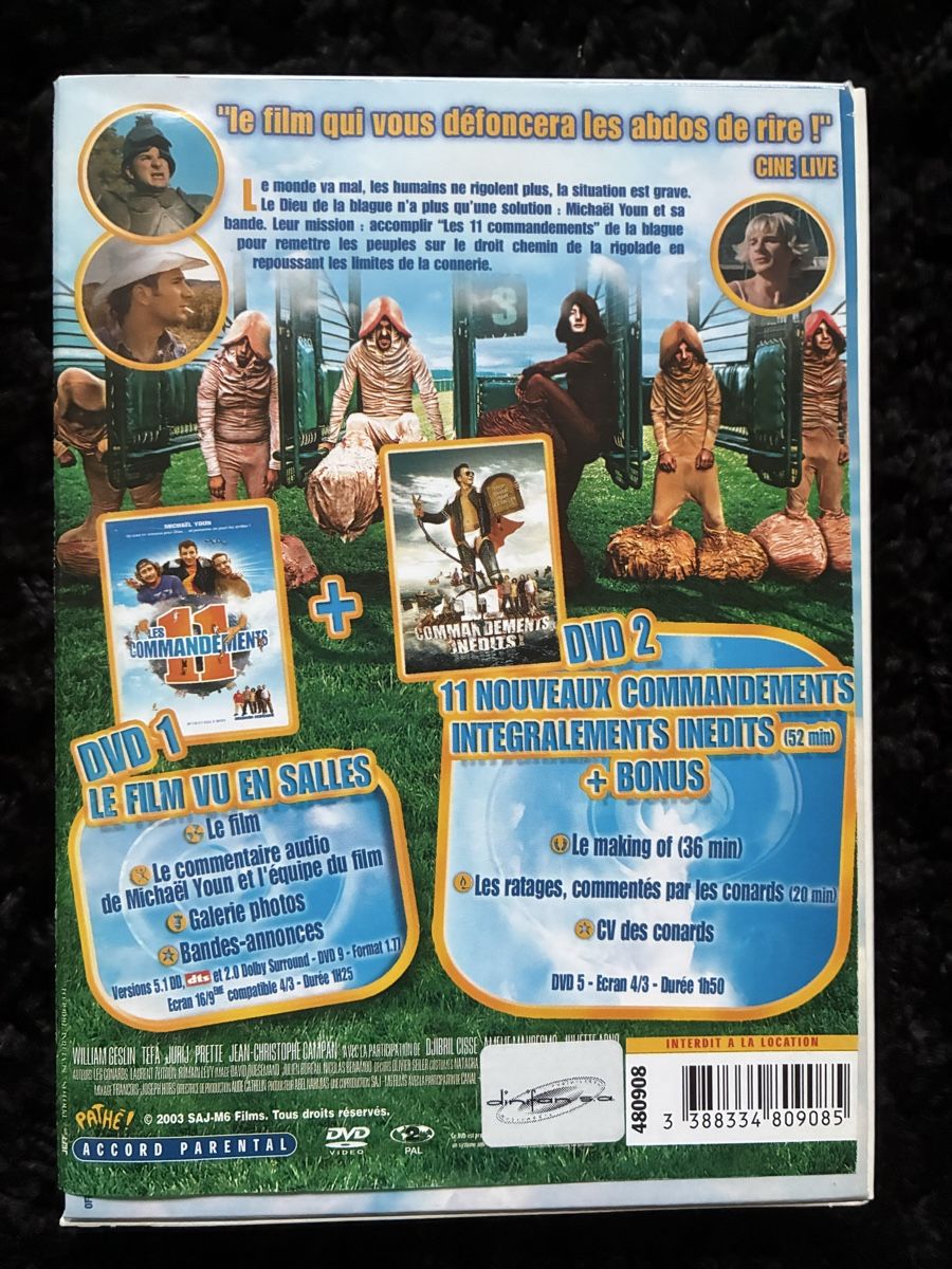 Tutti i DVDs: DVD Les 11 Commandements Version XXL – Usato da Neyruz FR venduto da Shcc17 1