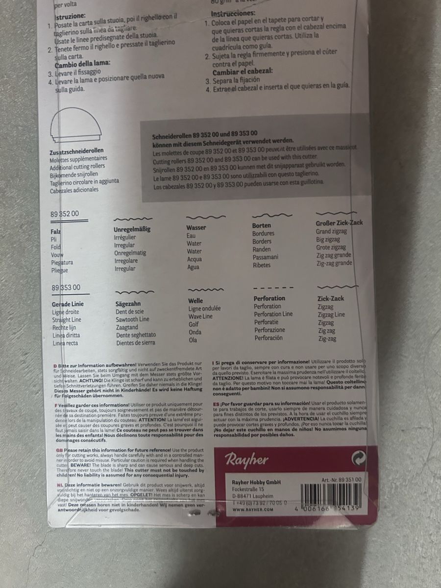 Tutti gli attrezzi: Papierschneidegerät Rayher 35 cm – Nuovo (secondo la descrizione) da Belp venduto da jan_6yvx 3