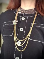 Lange vintage Halskette von Vogue bijoux