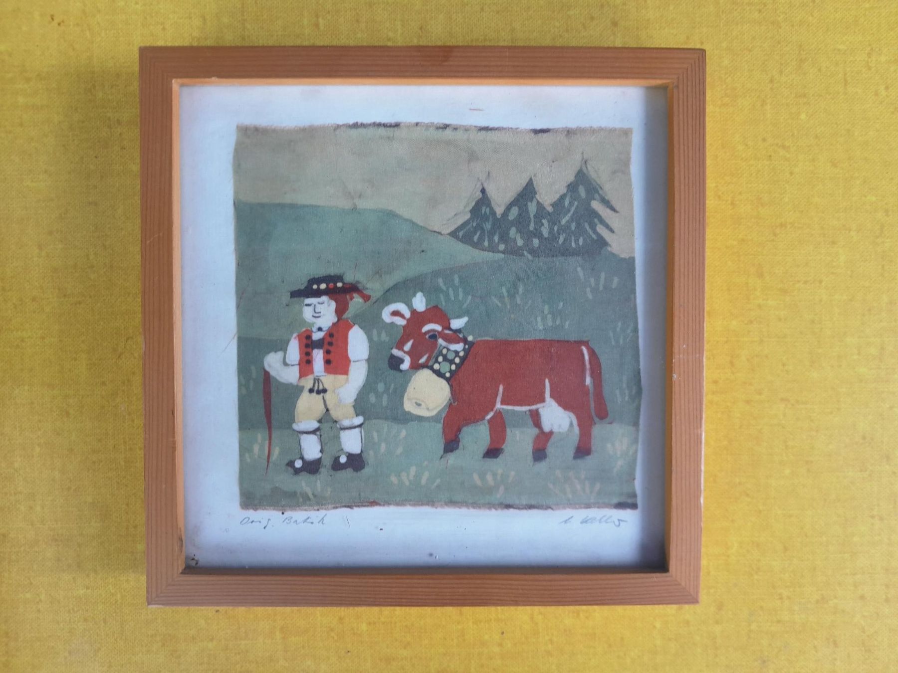 Gemälde: Orginal Appenzeller Batik Bild - Signiert – Gebraucht aus Männedorf von Bel-view