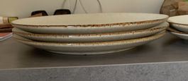 Lot de 5 grandes assiettes céramique