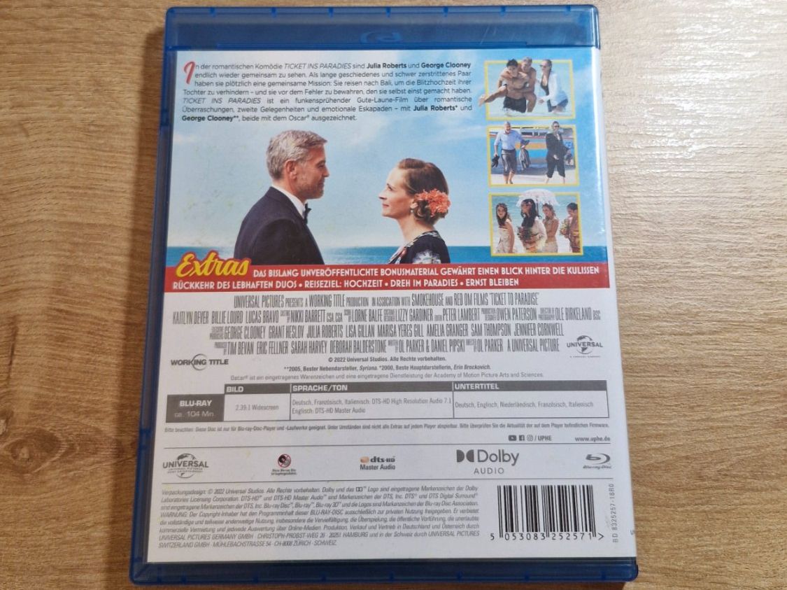 Tutti i DVDs: Ticket ins Paradies (2022) Bluray – Usato da Pfungen venduto da Whitie 1