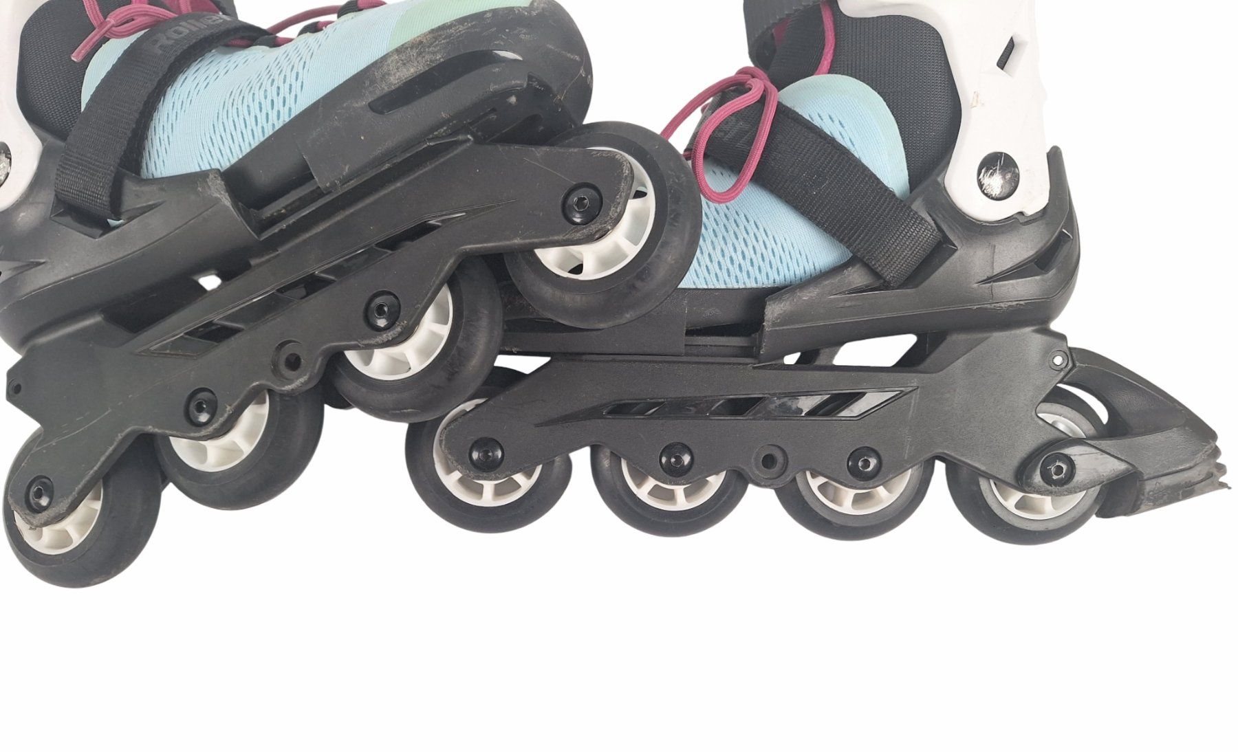 Pattini in linea & Pattini a rotelle: ROLLERBLADE MAXX Kids Grösse 33.0-36.5 Hellblau / Lila – Nuovo (secondo la descrizione) da Breitenbach venduto da Restwert_Breitenbach 8