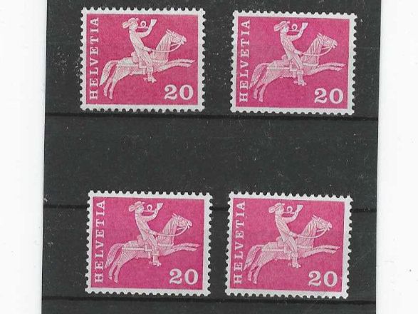 Tutti i francobolli: CH 1960 ** POSTGESCH./ ABARTEN – Nuovo (secondo la descrizione) da Dintikon venduto da bonita099