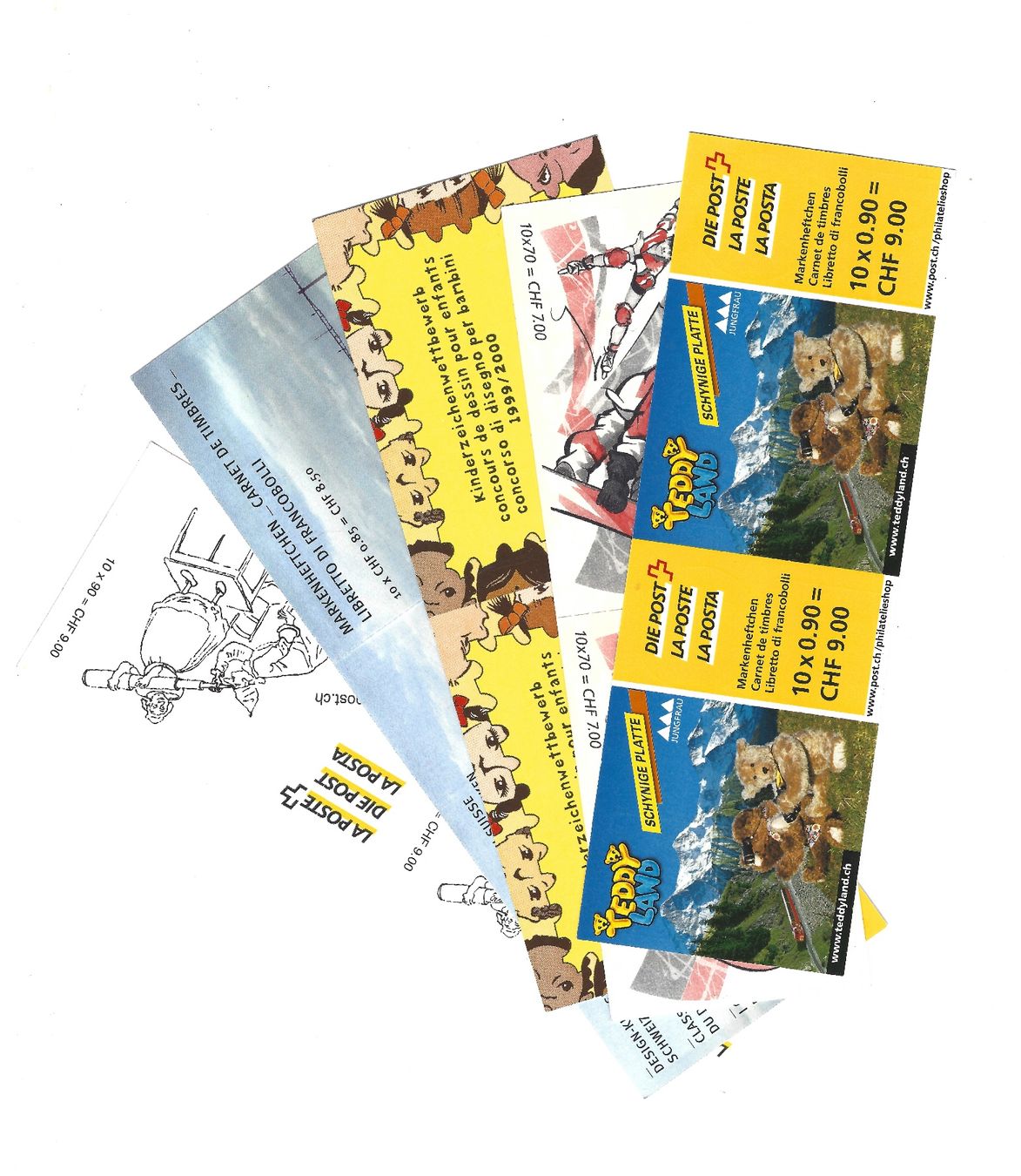 Tutti i francobolli: 5 Markenheftchen ET gestempelt – Usato da Bottmingen venduto da Golferin 1