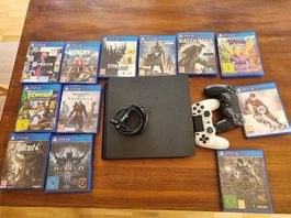 PlayStation 4 inkl. Spielen - gebraucht, voll funktionsfähig