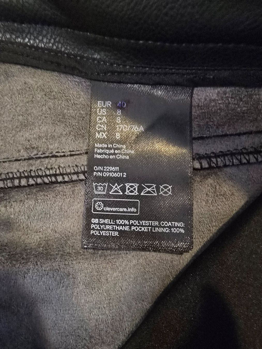 H&M Pantaloni: Leder Look Hose, Grösse 36-neu – Nuovo (secondo la descrizione) da Basel venduto da Galia2000 4