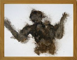 Gr. Tusche Zeichnung: Der Schrei