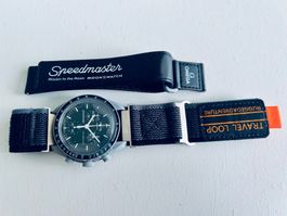 Bracelet Aventure noir/gris OMEGAxSWATCH Mission to the Moon