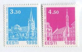Briefmarken "Kirchen". Estland
