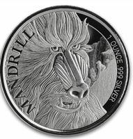 Mandrill 1 oz Silbermünze 2020 – Republik Kamerun Proof -OVP