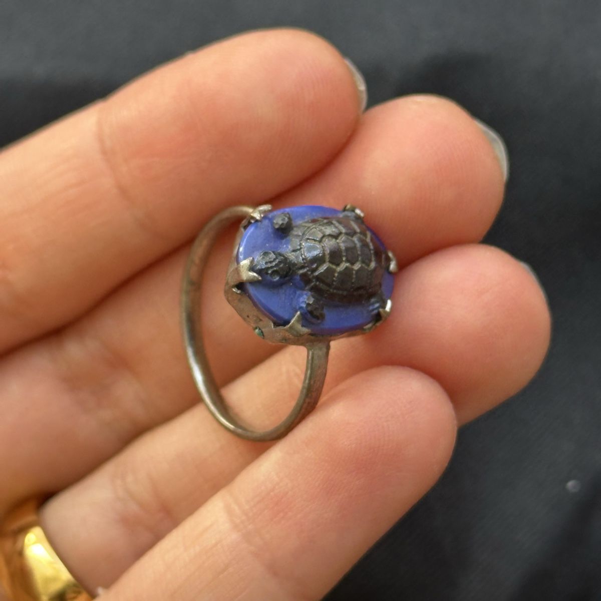 Ringe: Vintage Schildkröte Camée Ring   – Gebraucht aus Givisiez von dor_xb9k 1