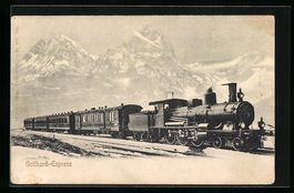Gotthardbahn, Gotthard-Express mit Bergp