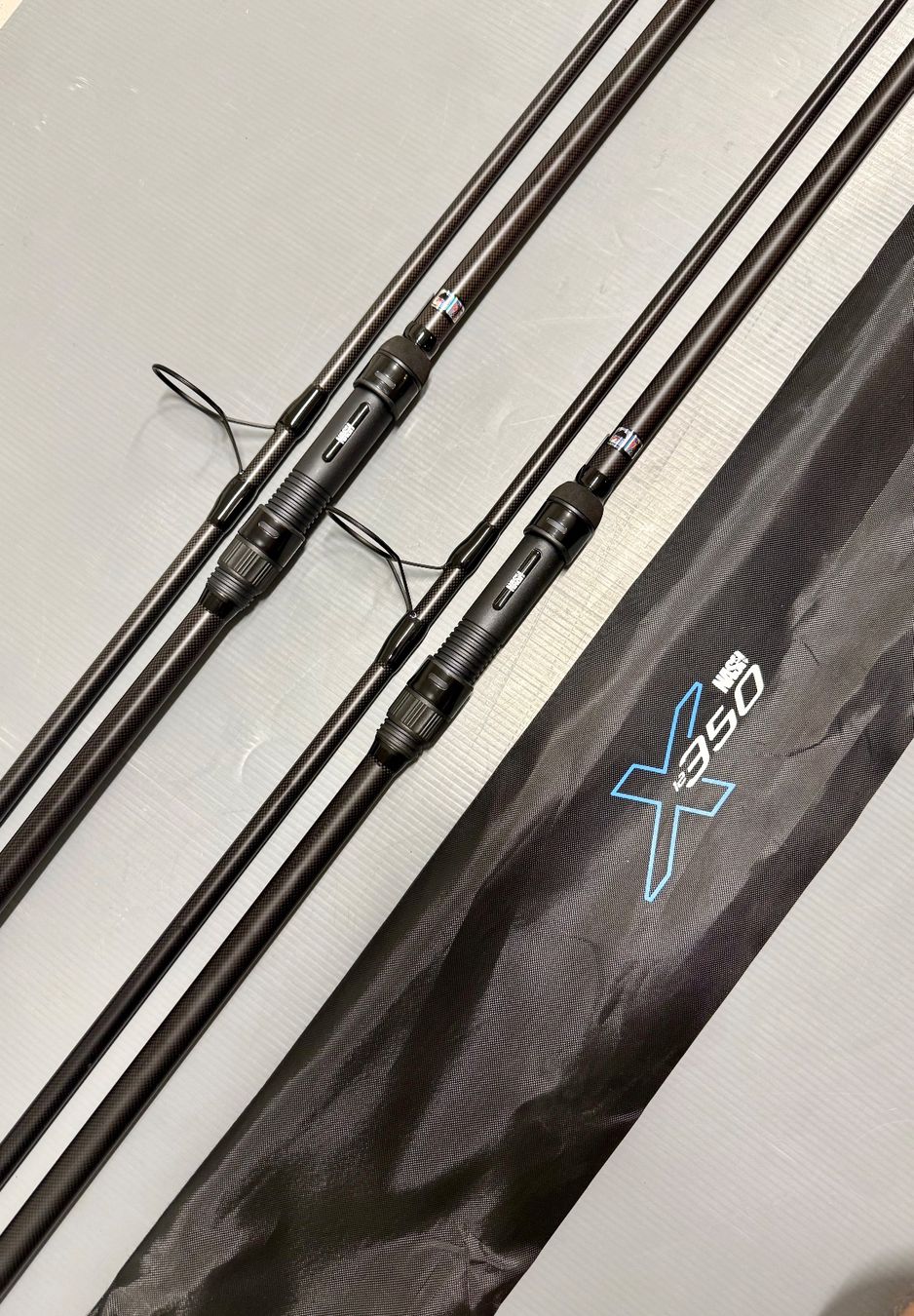 Canne da pesca: 2x Nash X350 Karpfenruten 3.60m – Nuovo e nell'imballaggio originale da Trimbach venduto da duri.. 1