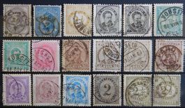 Portugal ex. Kat. 46-65 gest. 1876/80 Kat. 112 Euro