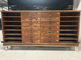 Meuble 1950 Imprimeur Poste Francaise - Vintage - Bar
