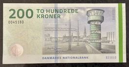 200 Dänische Kronen (DKK) Banknote, Sammlerstück, Top!