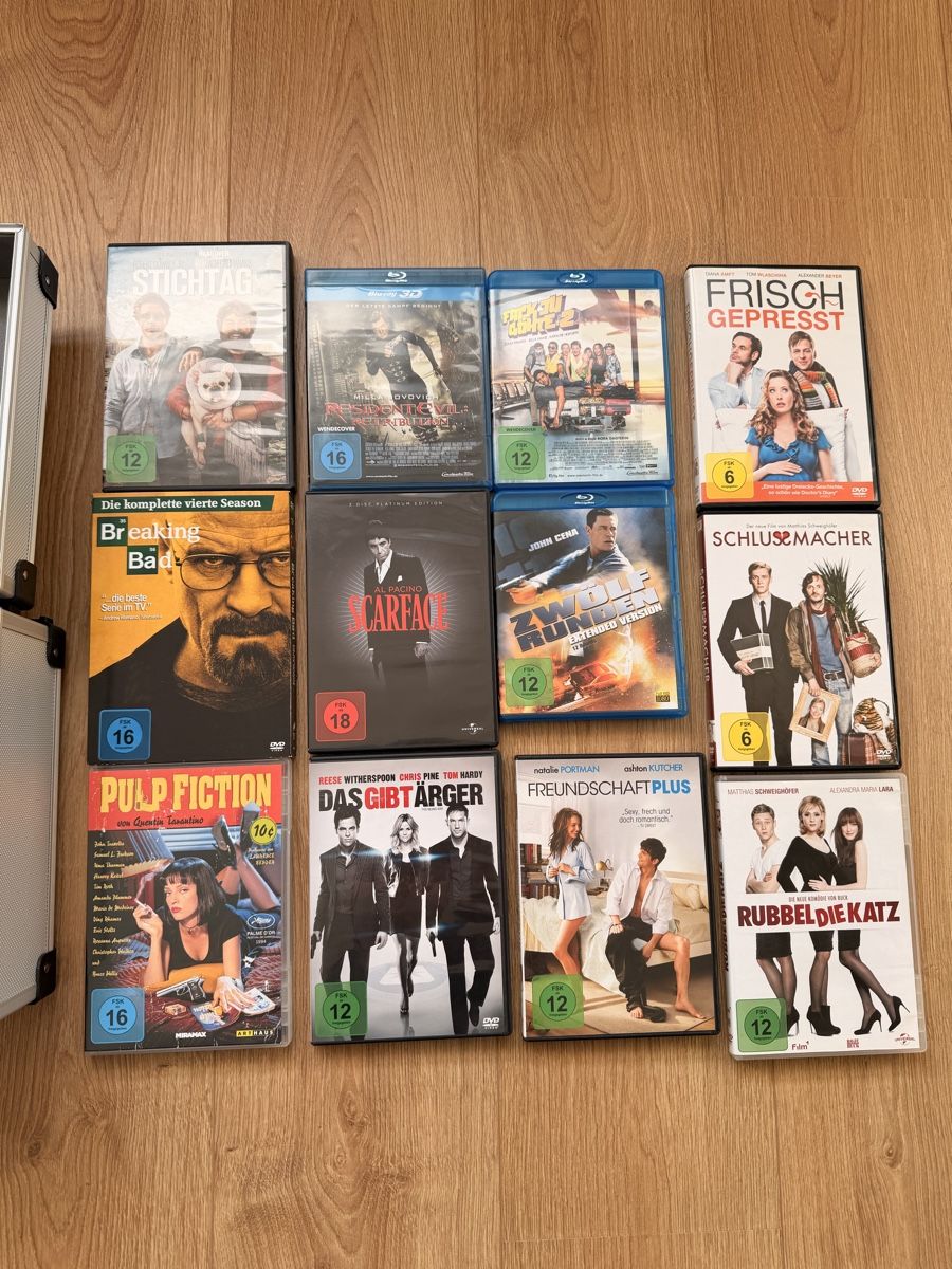 Alle DVDs: DVD & Blu-ray Sammlung - inkl. Aluminium Koffer – Gebraucht aus Kreuzlingen von TG-1 1