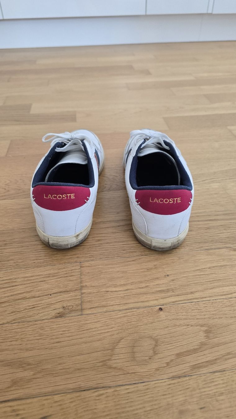 Lacoste Scarpe da uomo: Lacoste Sneaker, Gr. 42, weiss/blau/rot,. – Usato da Romanshorn venduto da kha_wgs8 2